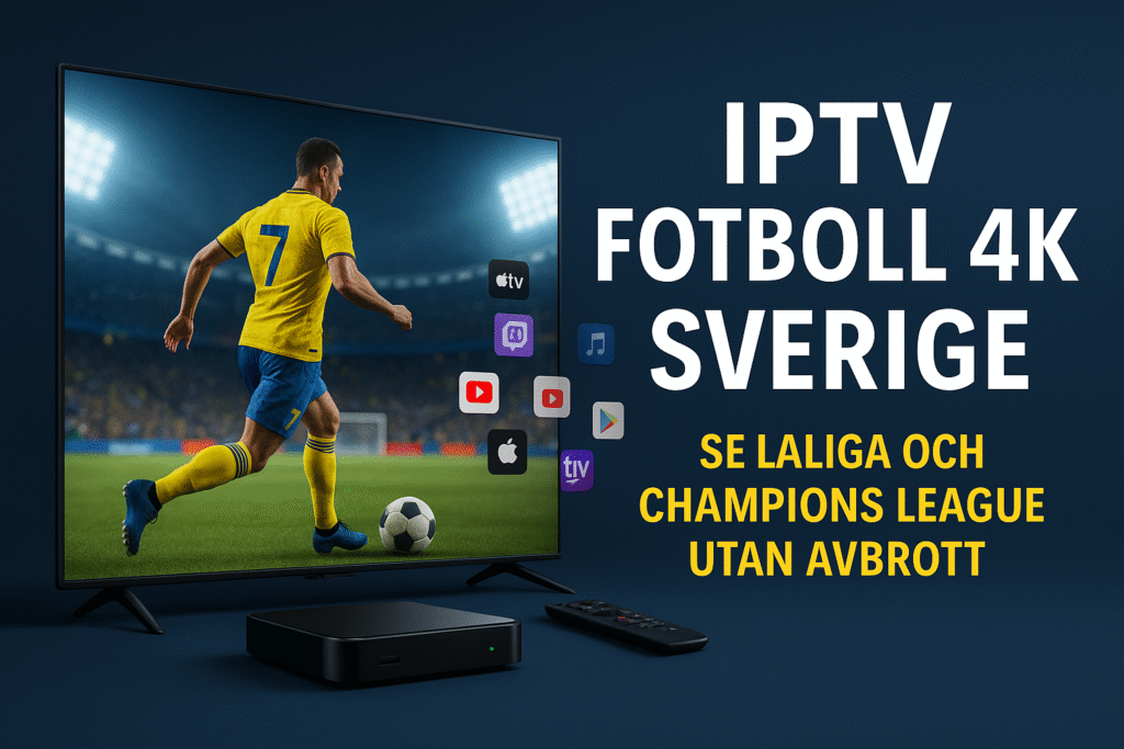 IPTV Fotboll 4K i Sverige – Se LaLiga och Champions League 2025 utan avbrott
